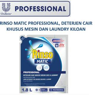 Jual RINSO PROFESSIONAL Matic Cair Top & Front Load 1,65L Deterjen