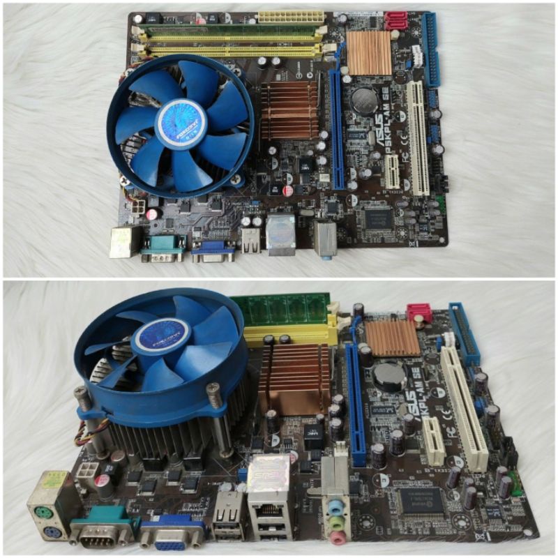 Paket Motherboard Asus P5KPL.AM SE Intel G31 LGA 775+Processor Dual core E7400+Ram 1gb