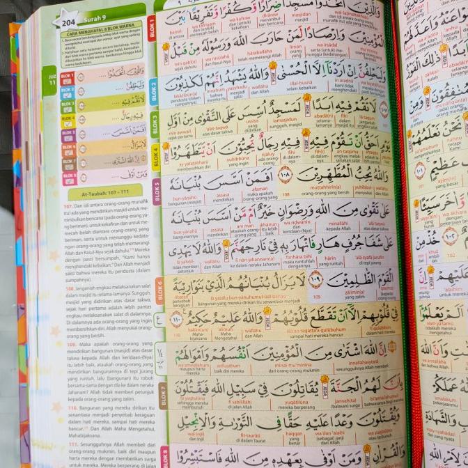

Al-Quran Hafazan Beginner Perkata Latin 8 Blok Warna Alquran Hafalan Star Seller Termurah