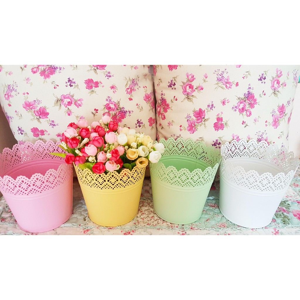 Metal Vase Set - Vas Bunga Tin Hiasan Rumah