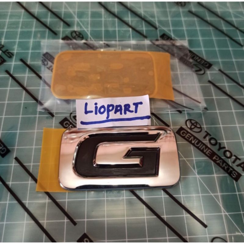 emblem merek tipe G g innova lama reborn 2004-2021 original