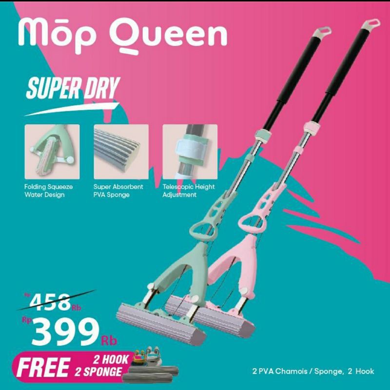 MopQueen Sponge Chamois Mop