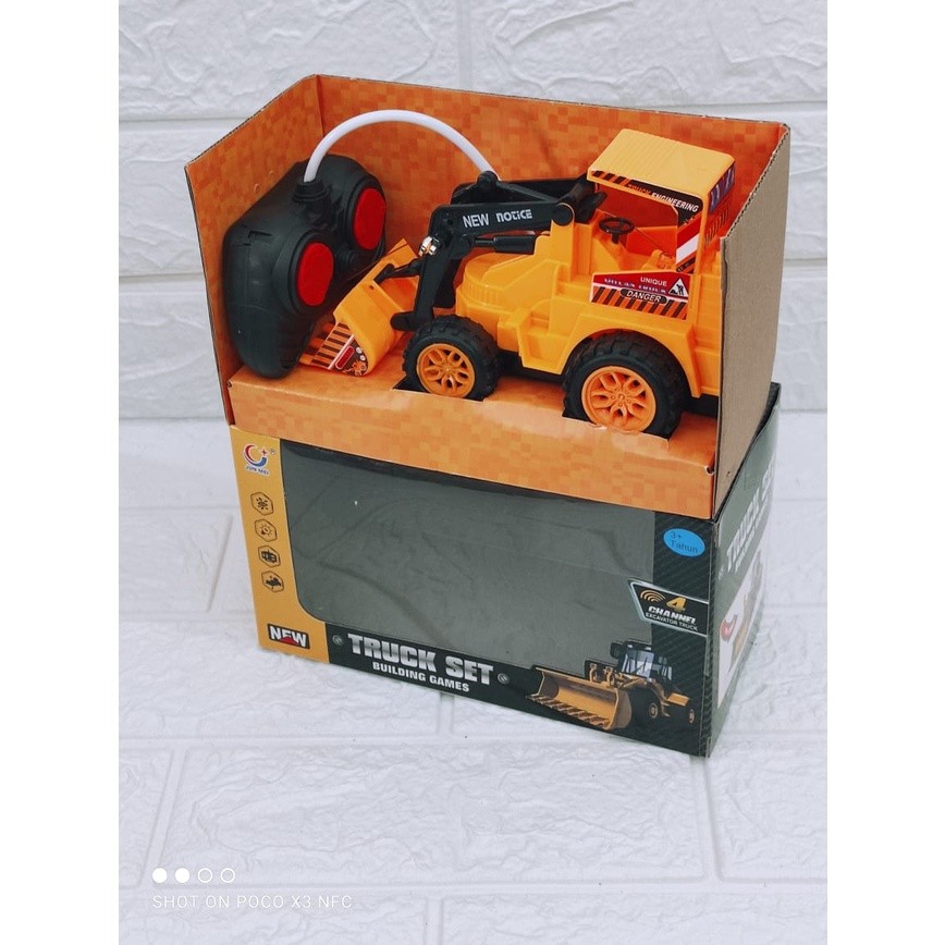 MWN Mainan RC Remote Mobil Truck Set Backhoe No.981