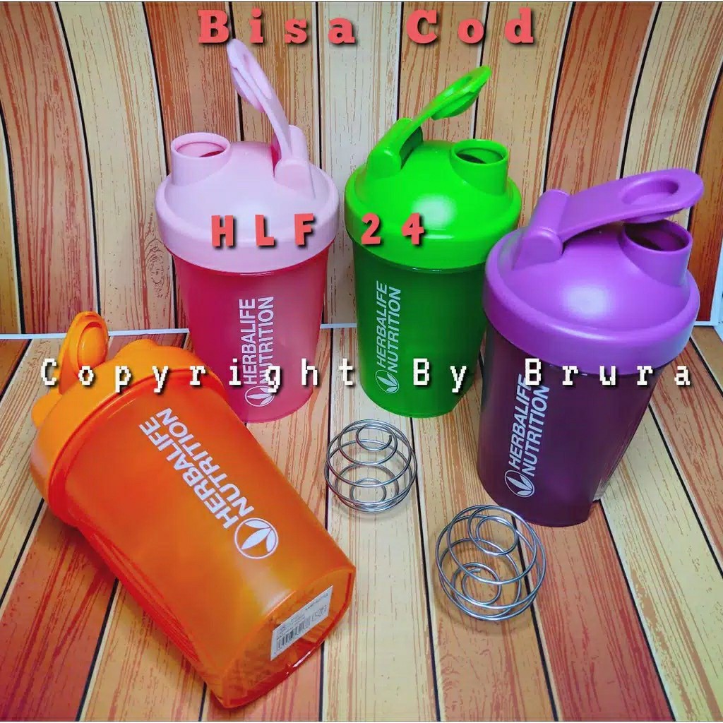 (1 Kg Isi 8)botol Shaker Herbalife Shaker Neon Herbalife