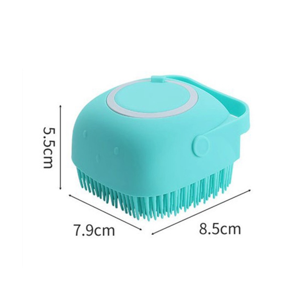 ☀ACCBAYI☀ ACC0038 Sikat Badan Bahan Silikon Lembut Sikat Kepala Shower Brush Silicone Dispenser Sabun &amp; Shampoo