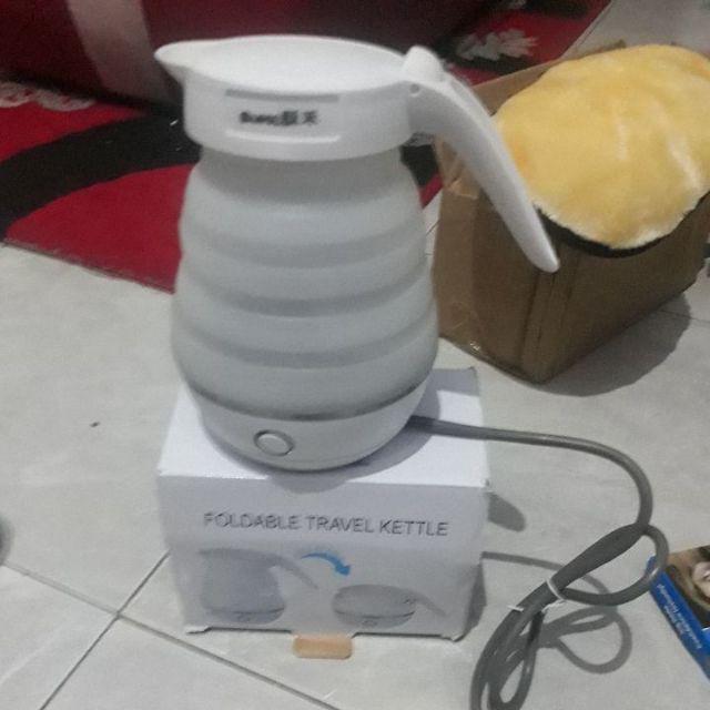 Collapsible Kettle Listrik Travel Lipat - Silicone Portable Kettle