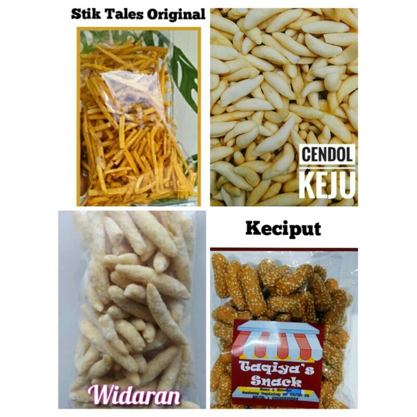 

Snack Kiloan 250gr Keciput, Cipir Asoy, Gula Kacang, Stik Tales, Stik Madu, Kue Widaran (Tai Kucing), Kripik Puyur Rujak, Mari Wijen, Cendol Keju, Kripik Puyur Rujak, Kuaci Rebo, Kripik Bayem, Lengko Empuk