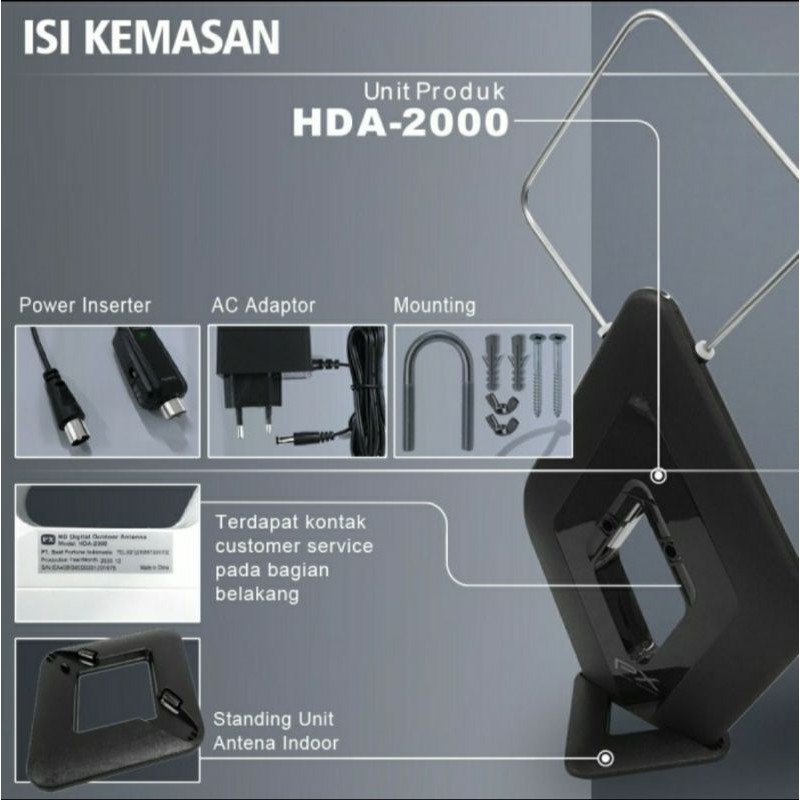 PX Antena Digital HDA 2000B Antena PX Boster Luar Dalam High Quality Original