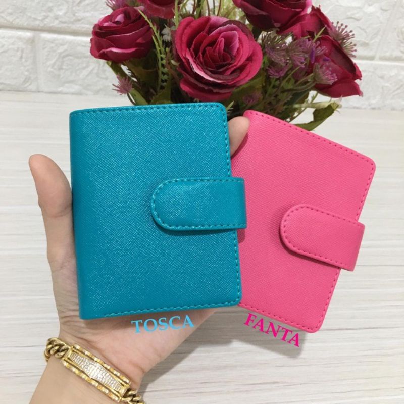 DOMPET KARTU KANCING POLOS / DOMPET KARTU PRIA WANITA