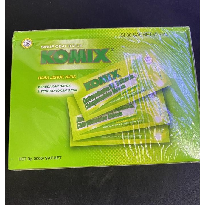 Komix jeruk nipis 1 box isi 30