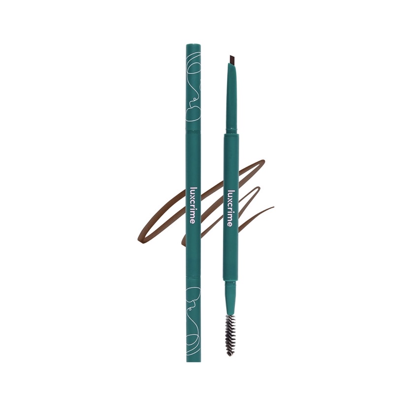 Luxcrime slim triangle precision brow pencil - Dark Brown