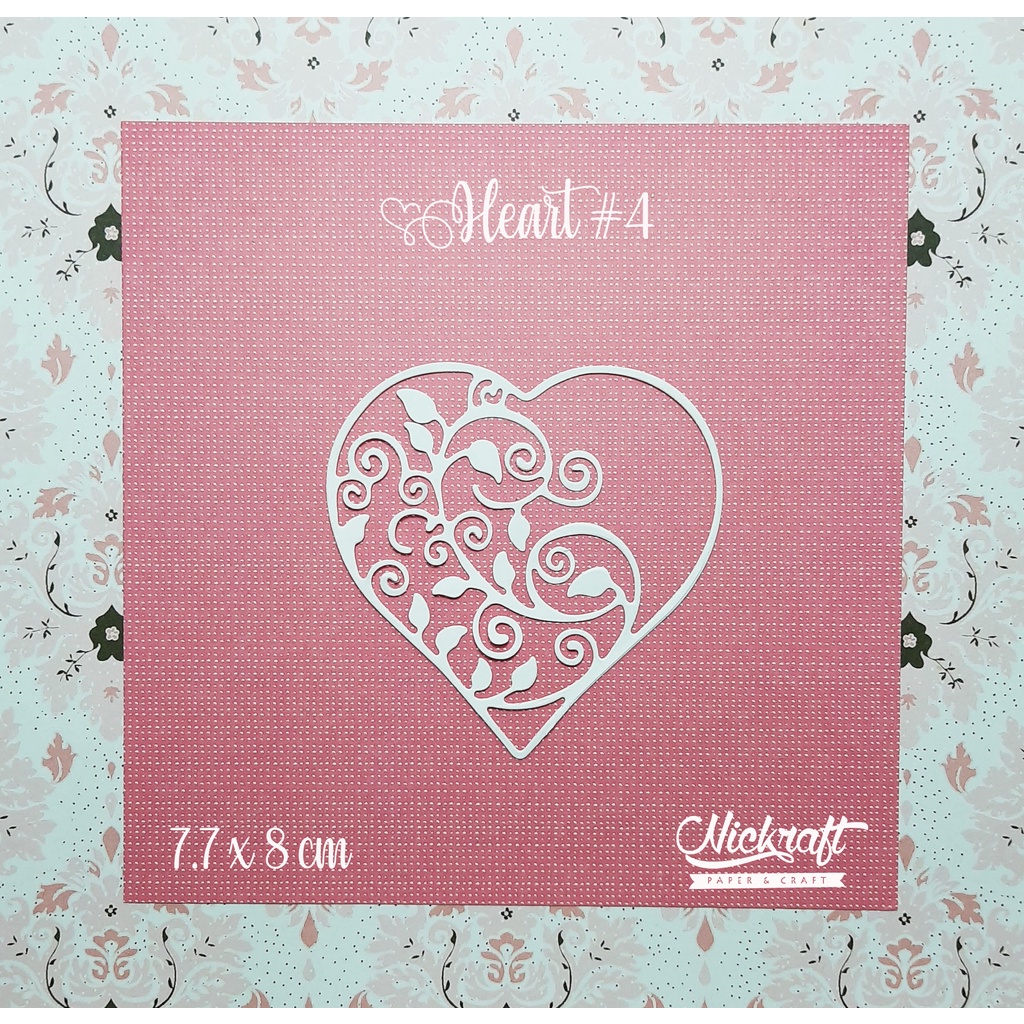 

HEART #4 - HIASAN SCRAPBOOK LABEL FRAME HATI LOVE CINTA