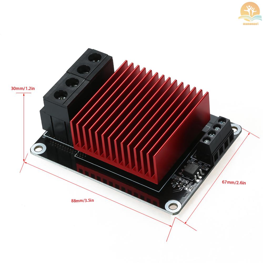 3D Printer Hotbed Heating Controller High Current Load MOS Module MOSFET Board Exceed 30A Compatible for CR-10 Ender-3 Prusa TEVO 3D Printer