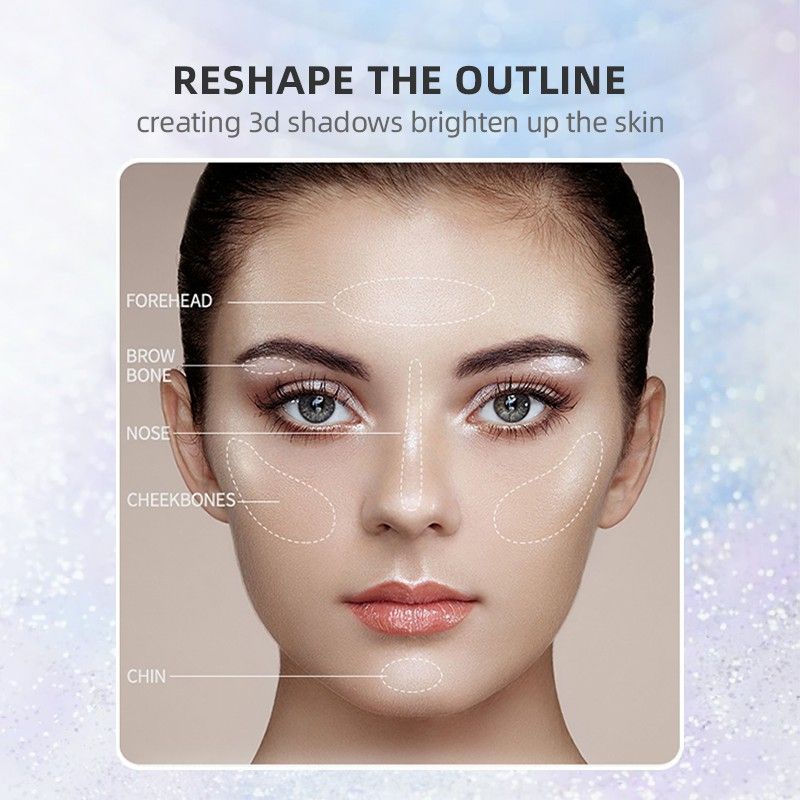 BIOAQUA HIGHLIGHTER BRIGHT UNICORN /  WHITE MOONLIGHT [ 𝐁𝐏𝐎𝐌 ]