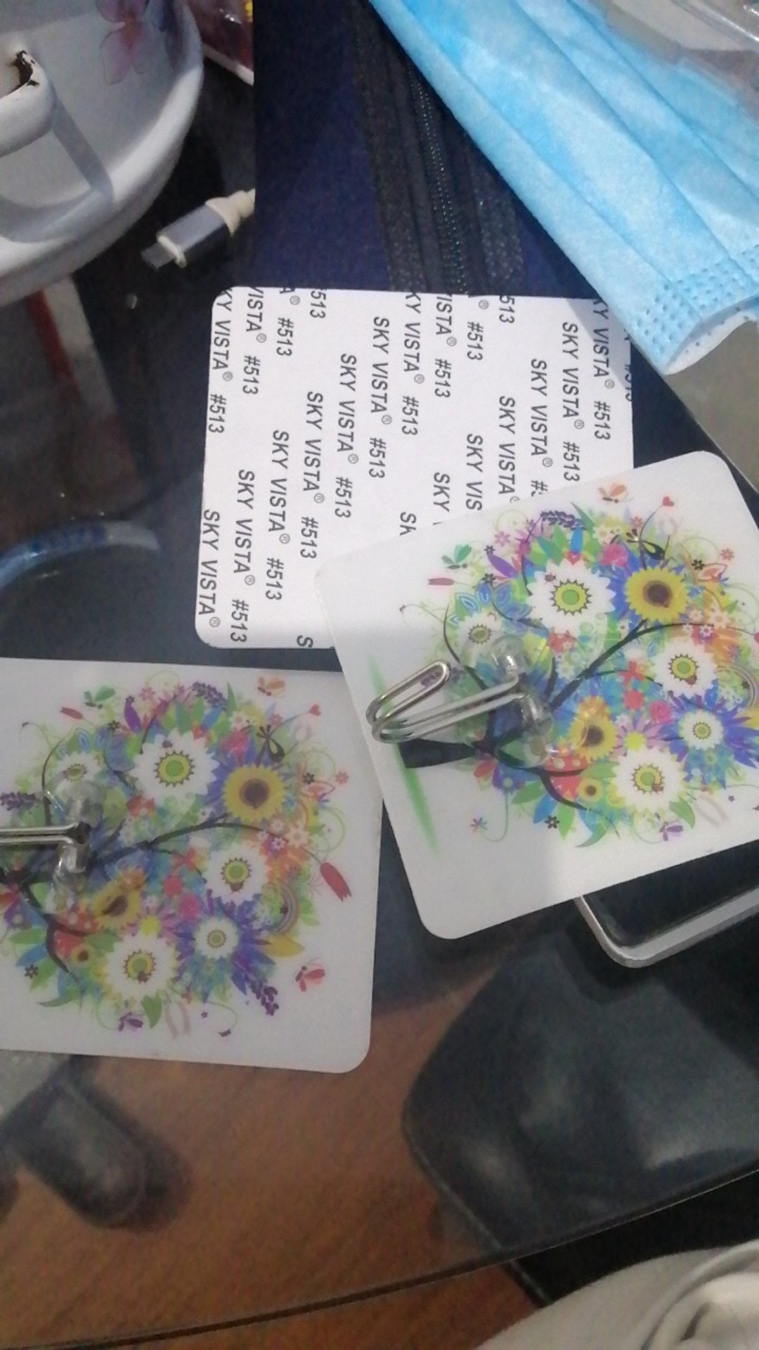 Gantungan Tempel Kaca Dinding Keramik Mebel Hanger Hq Kuat Serbaguna V655