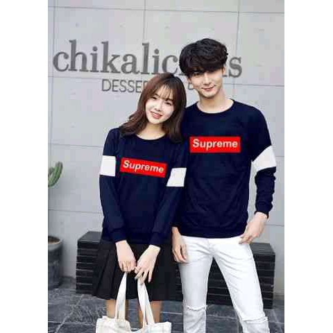 paling murah kaos couple baju couple lengan panjang murah supreme