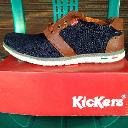 Sepatu Slip-on / #Sneakers full levis biru dongker