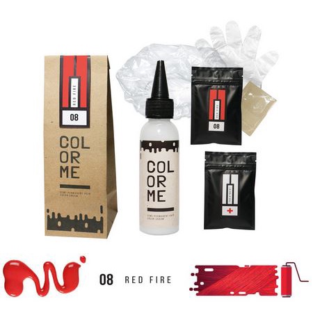 COLOR ME RED FIRE hair color cream cat pewarna rambut