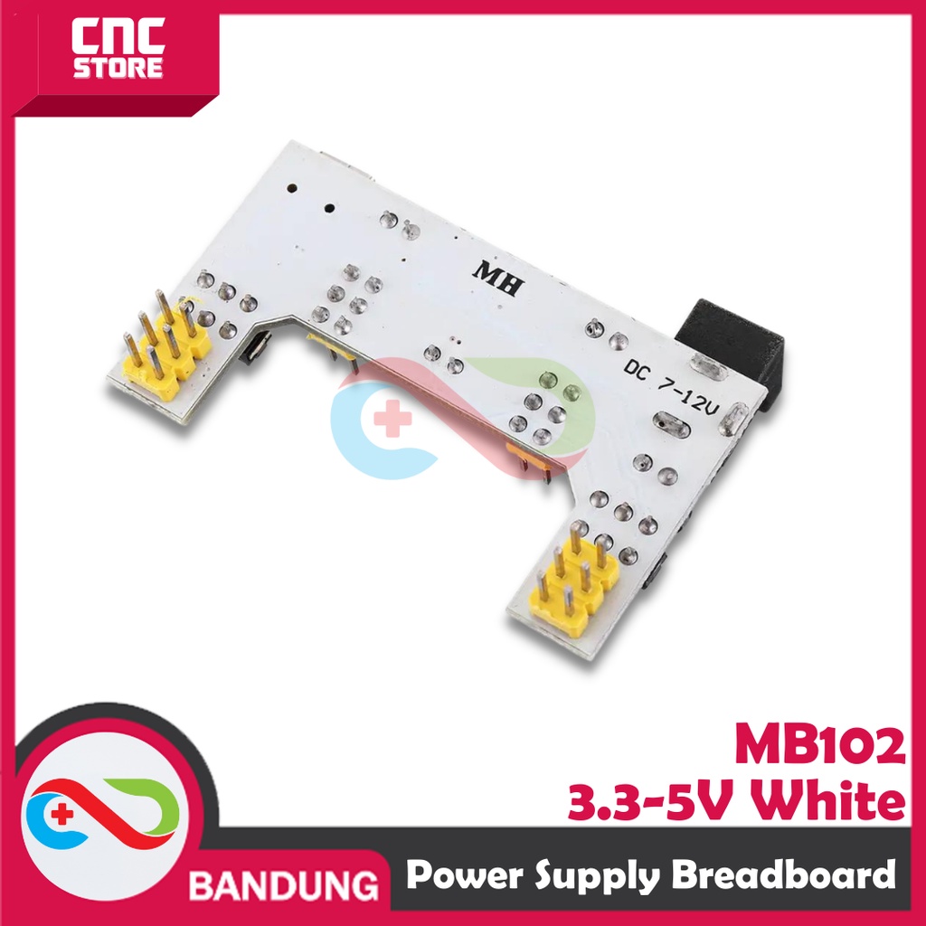 POWER SUPPLY BREADBOARD MB102 3.3-5V WHITE