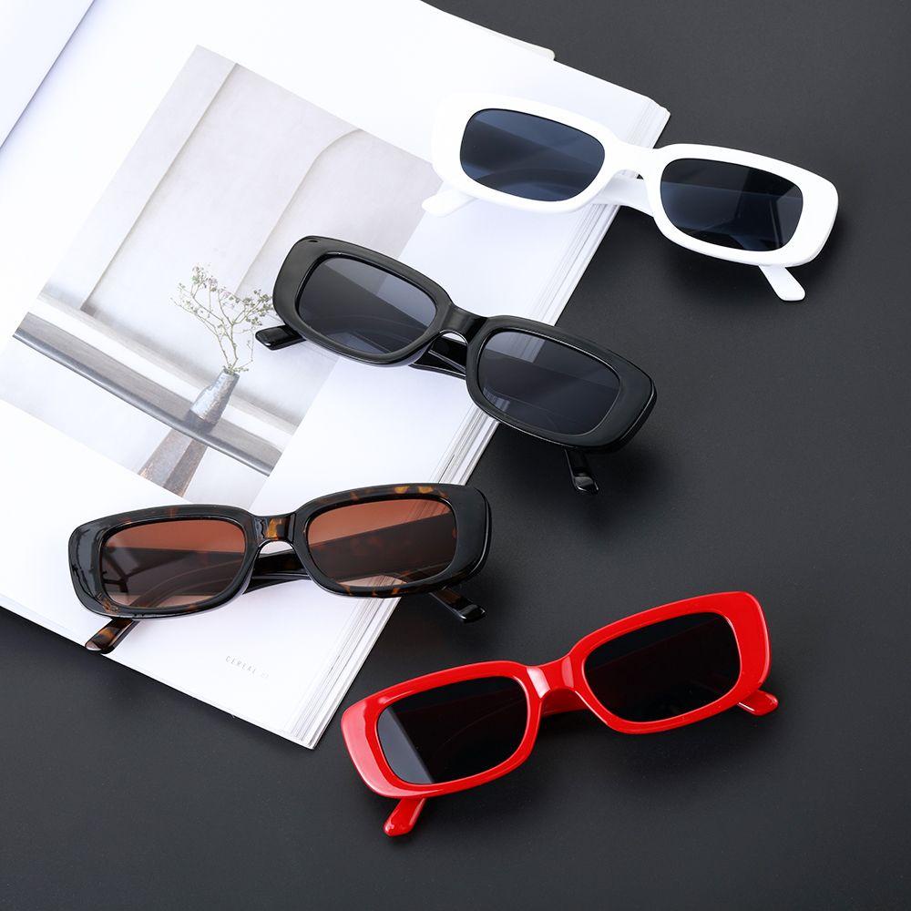 R-flower Women Sunglasses Fashion Bingkai Persegi Kacamata Persegi Kecil Persegi Panjang