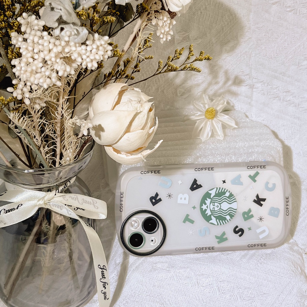 Case Pelindung Bahan TPU Desain Starbucks Untuk iPhone 11 13pro 13prm iPhone 12 7Plus xs 8Plus XR 7 8 XR 11pro xs Max 12Pro Max