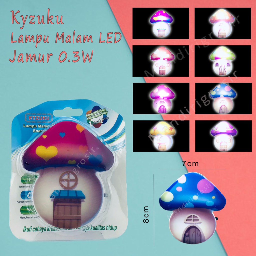 Lampu Tidur * LED * Kyzuku * Jamur * KZ-126