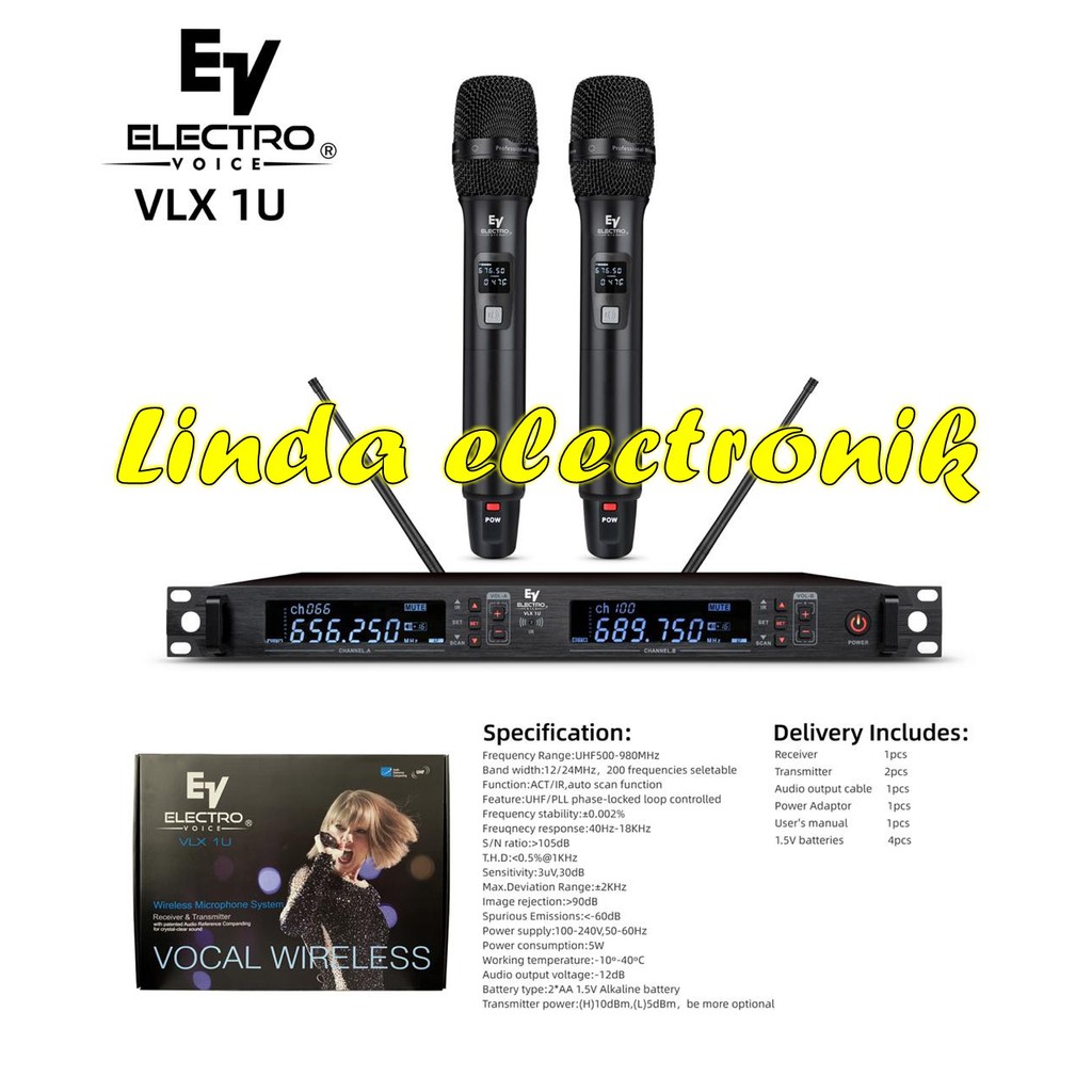 mic ev electro voice VLX1U ORYGINAL electrovoice vlx 1u