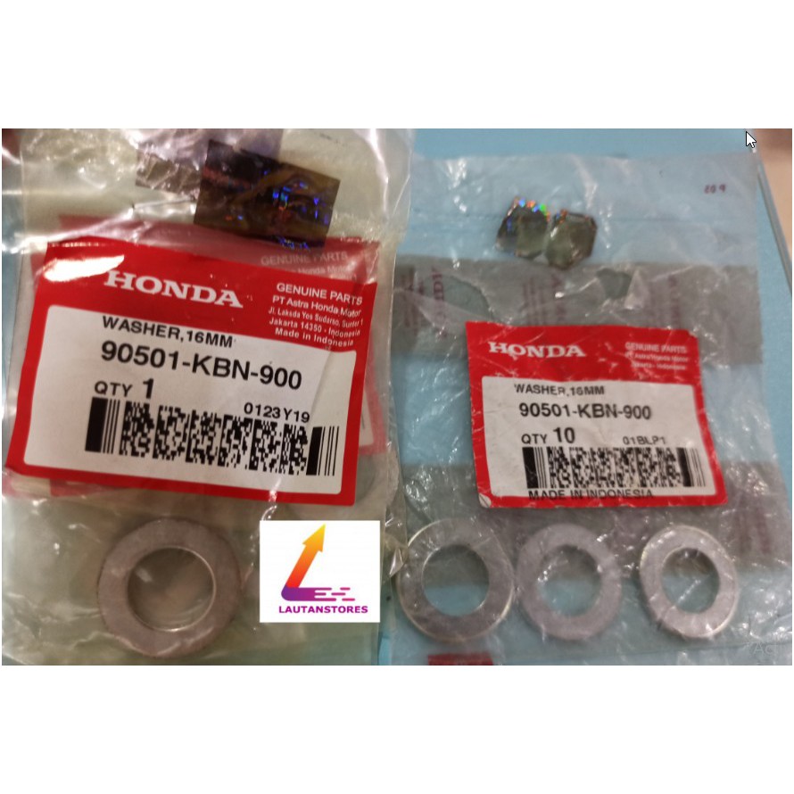90501-KBN-900 Washer 16mm /  RING RODA BELAKANG LUAR 16MM Vario Carbu Beat Genio Scoopy