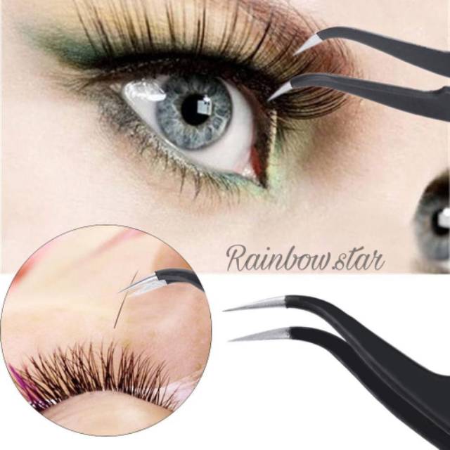 Pinset Ekstensi Bulumata / Tweezer Eyelash Extension / Pinset Vetus / Pinset Serbaguna