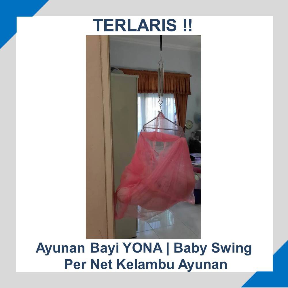 ayunan bayi 3 per ayun baby pir besi segitiga kain kelambu sarung