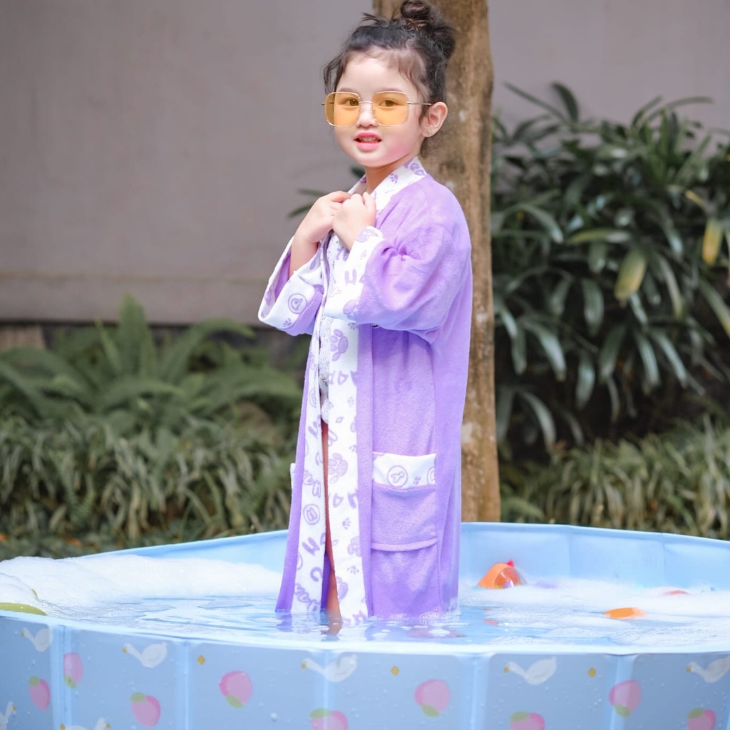 Kimono Handuk Anak Hst (4-5 Tahun) Lucuu Banget