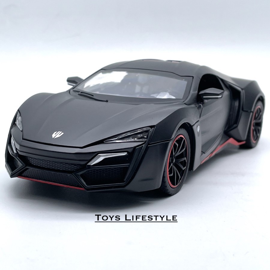 Mainan Mobil Che Zhi Diecast Lykan Hypersport Skala 1:24