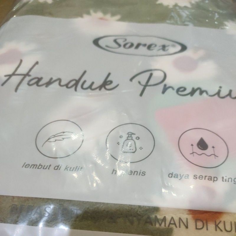 Sorex HM 898 handuk mandi dewasa mikrofiber super soft towel bunga lembut daya serap tinggi uk.60x120cm