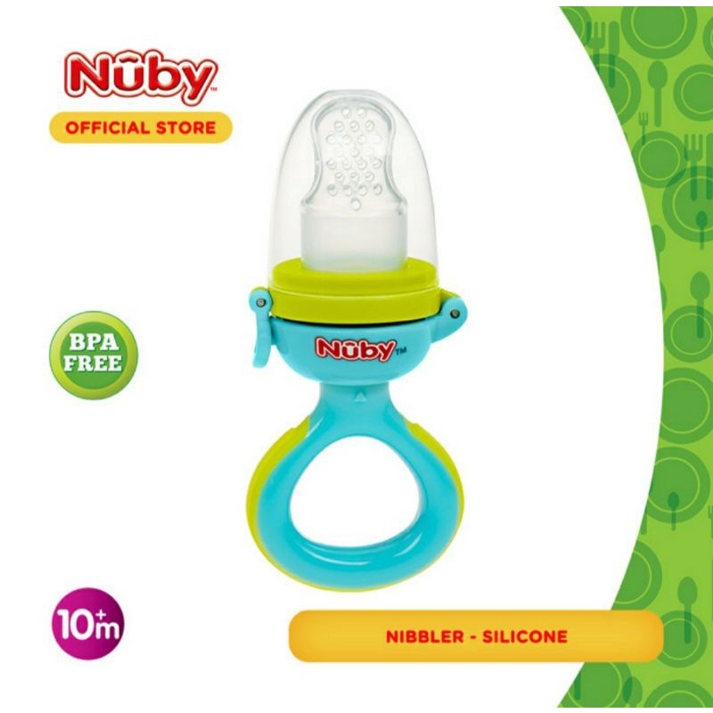 Nuby Twist &amp; Feed Infant Feeder Nibbler Silicone NEW