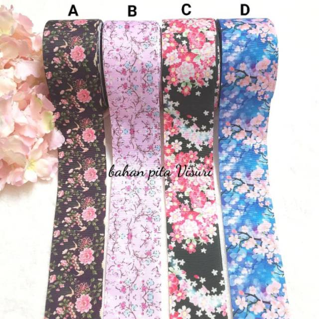 Pita Bunga CNY 3,8 cm per yard (90 cm)