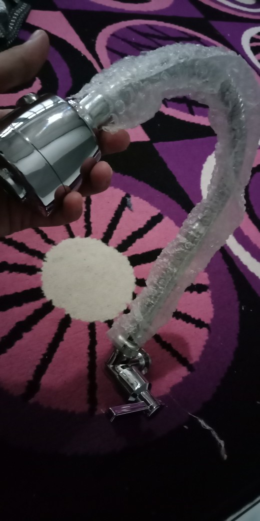 Kran Keran Air Angsa Fleksibel Tembok Sink Minimalis Premium Stainless Cuci Piring Wastafel