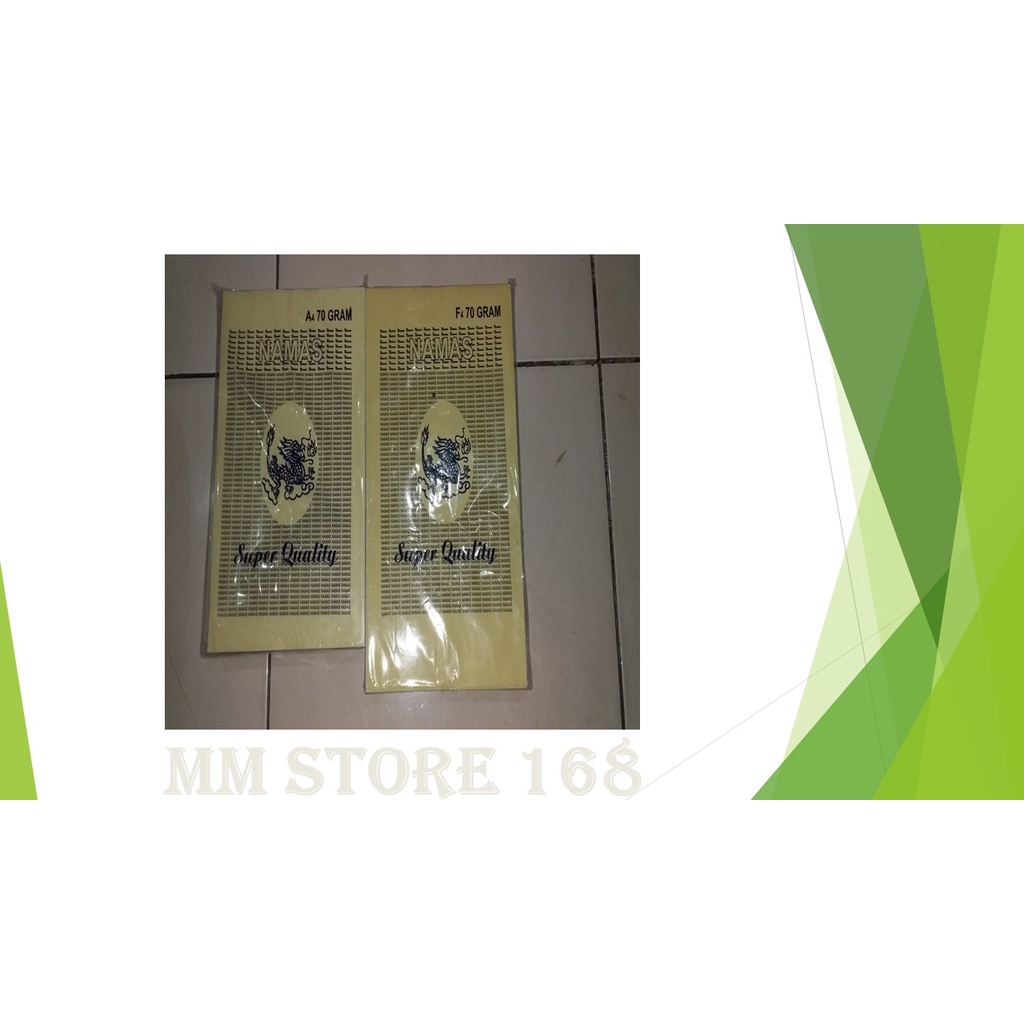 

Kertas Fotocopy HVS Putih 70 gr Merk Naga Mas ( Namas )