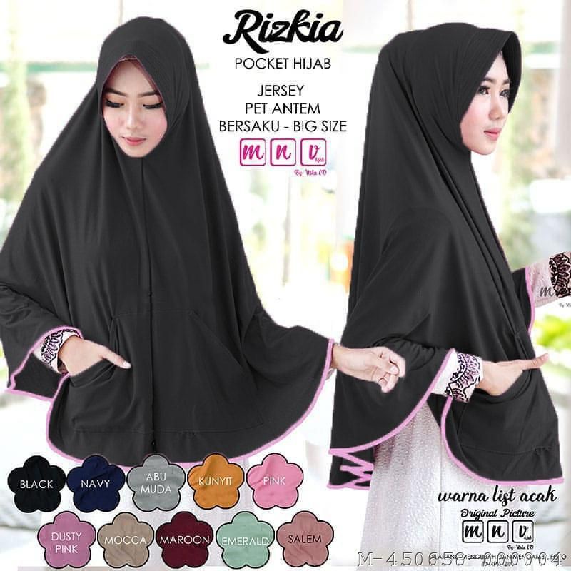 HIJAB WANITA SAKU JUMBO HYGET JERSEY