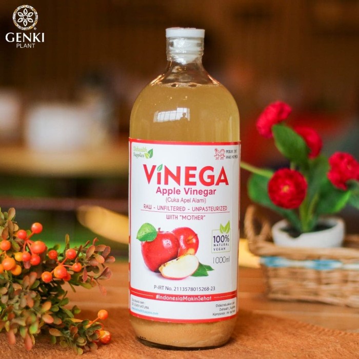 

Jual Vinega Apple Cider Vinegar (With The Mother) - 1000 Ml