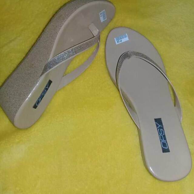 sandal wedges wanita opsy