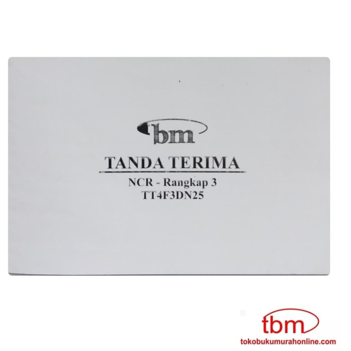 

BUKU KEUANGAN/TANDA TERIMA NCR 1/4 FOLIO (BM) DATAR RANGKAP 3-25S