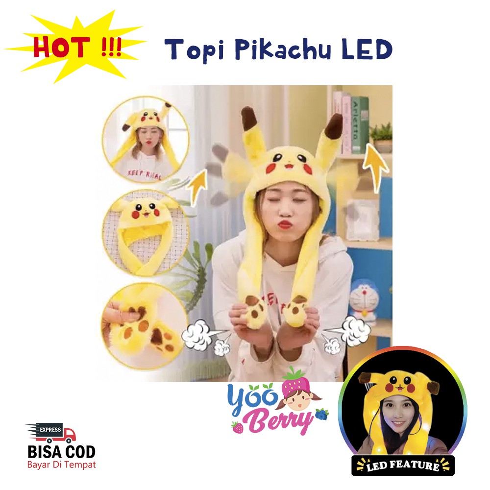 Berry Mart Topi Korea Dancing Bunny LED Blackpink Anak &amp; Dewasa Berry Mart