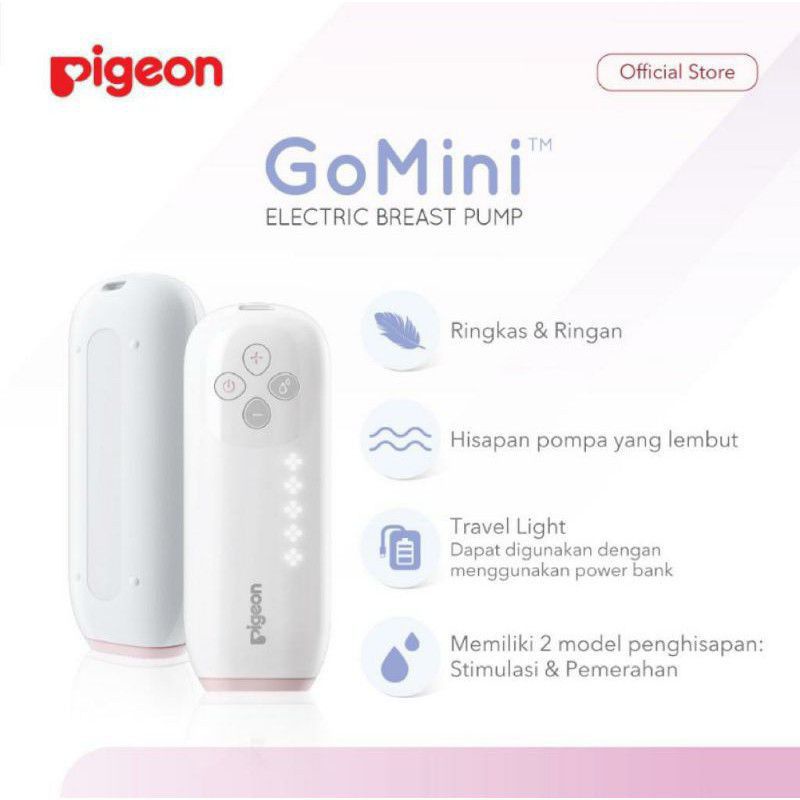Pigeon Go Mini Electrik Breastpump Single - Pompa Asi