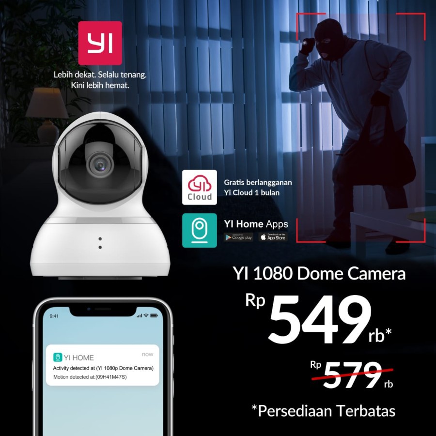 Yi Dome 2 Ip Camera International 1080p Full HD IPCAM Yidome 2