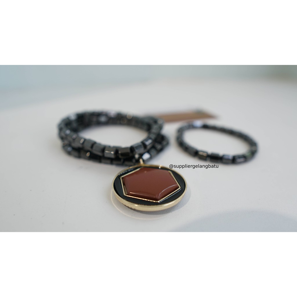 GANNAMYONG PREMIUM KALUNG LAFAZ Muhammad GOLD brosur kartu al nabi