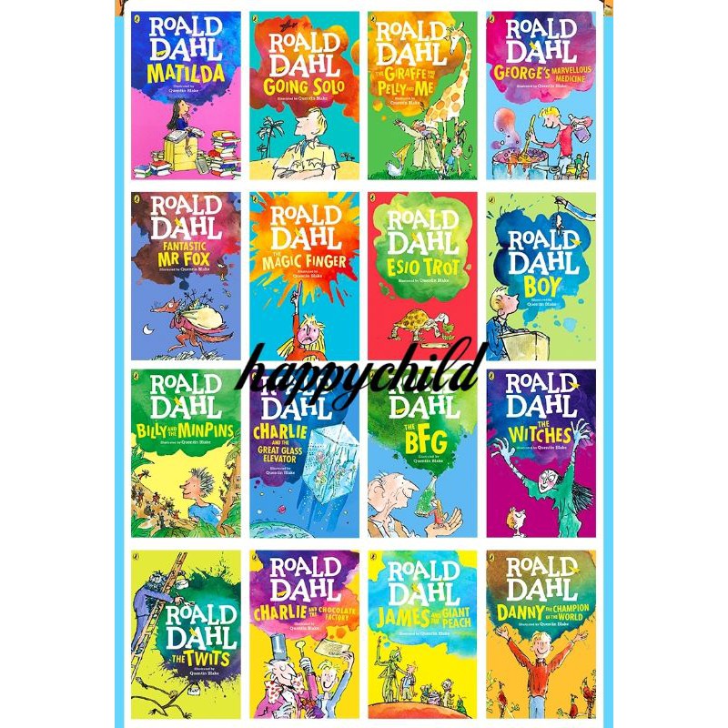 Original Roald Dahl Collection 16 Books buku anak buku bacaan buku impor happychild