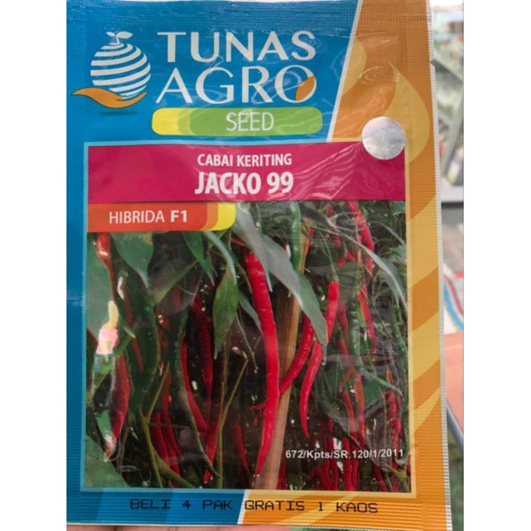 Benih Cabe Keriting JACKO 99 10Gr Tunas Agro Seed