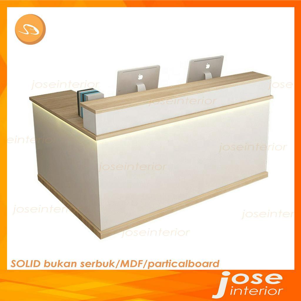MEJA RESEPSIONIS L MEJA LOKET CUSTOM