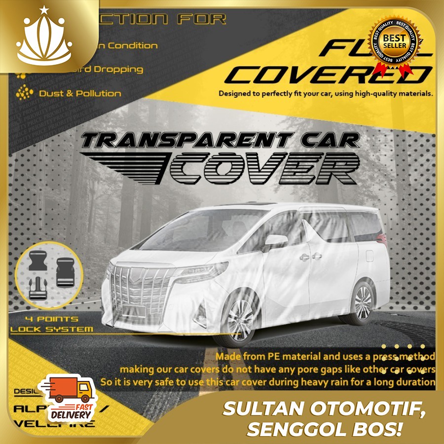 Body Cover Mobil Plastik TEBAL Alphard Vellfire Serena Voxy