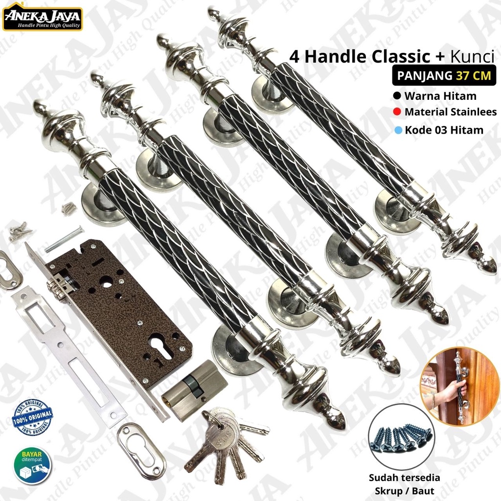 Handle Pintu Rumah Utama Panjang 37 Cm Gagang Tarikan Pegangan Terbaru Murah Minimalis Awet Asli